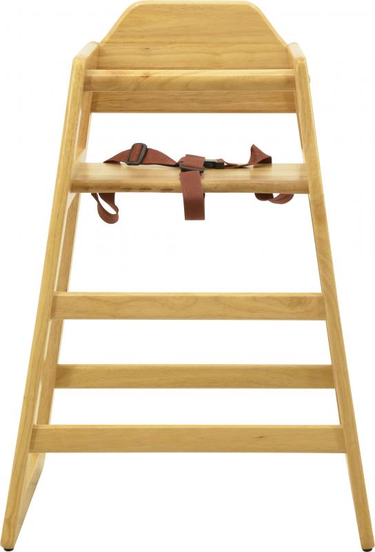 Commercial Natural Wooden High Chair